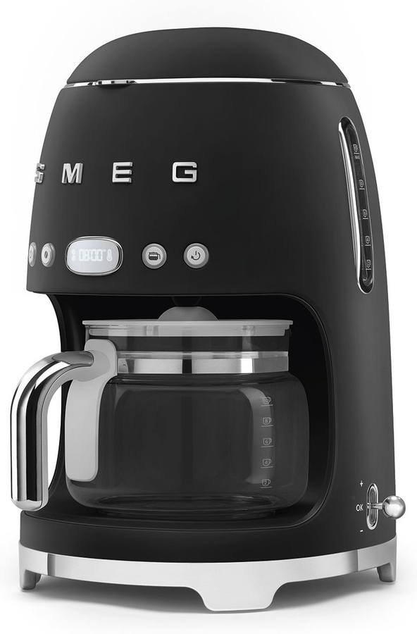 SMEG DCF02BLMEU 50's Style Koffiemachine - Filterkoffie - Mat Zwart 4