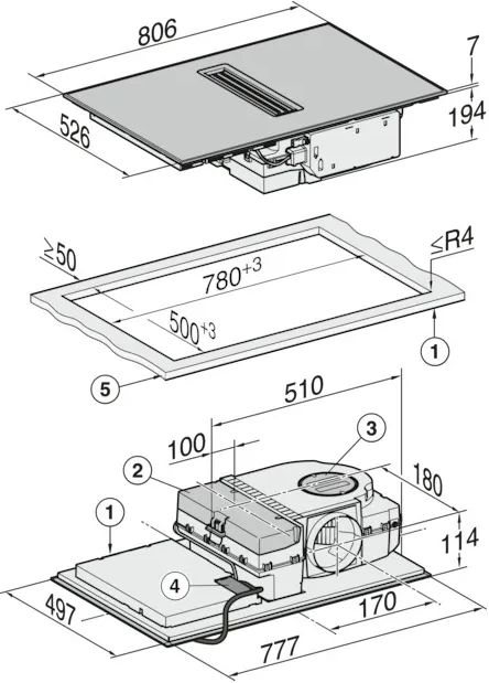 Miele KMDA7272-1 FR Inbouw Inductiekookplaat  2