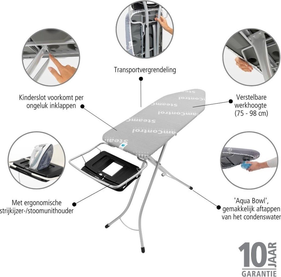 Brabantia Steam Control Strijkplank C 6