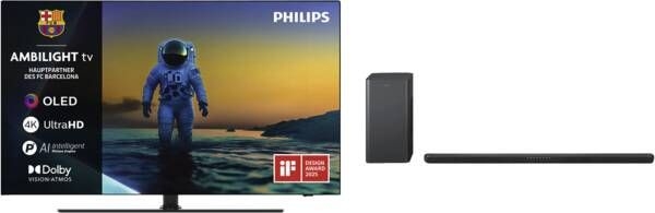EP:Bundel Philips 65OLED850/12 4K TV & TAB6309 Soundbar  1