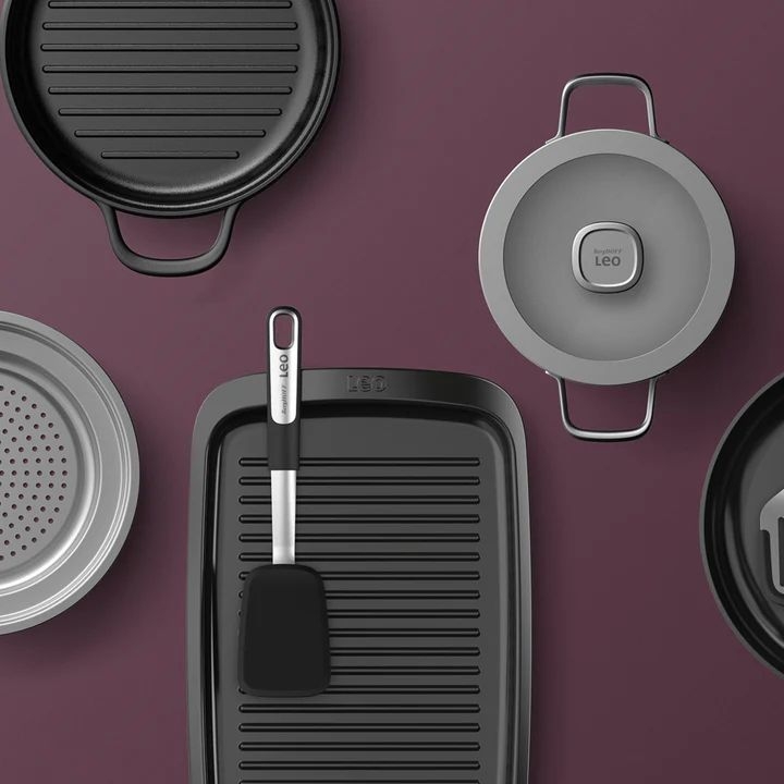 BergHOFF LEO Graphite Kookpan met Deksel - 24cm  3