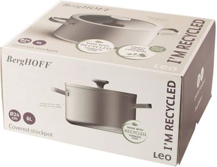 BergHOFF LEO Graphite Kookpan met Deksel - 24cm  6