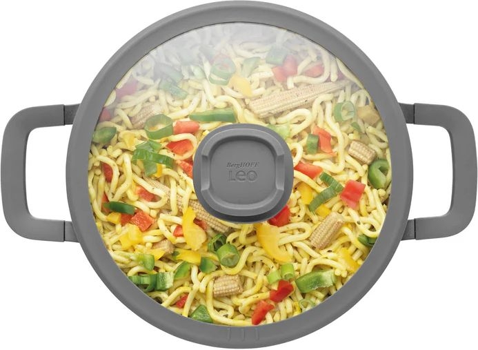 BergHOFF LEO Stone+ Kookpan met Deksel - 24 x 14cm 3