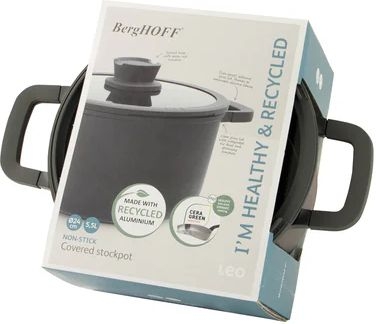 BergHOFF LEO Stone+ Kookpan met Deksel - 24 x 14cm 7