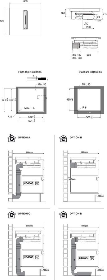 ETNA AKI560ZT Inbouw Kookplaat met Geïntegreerde Afzuiging 2