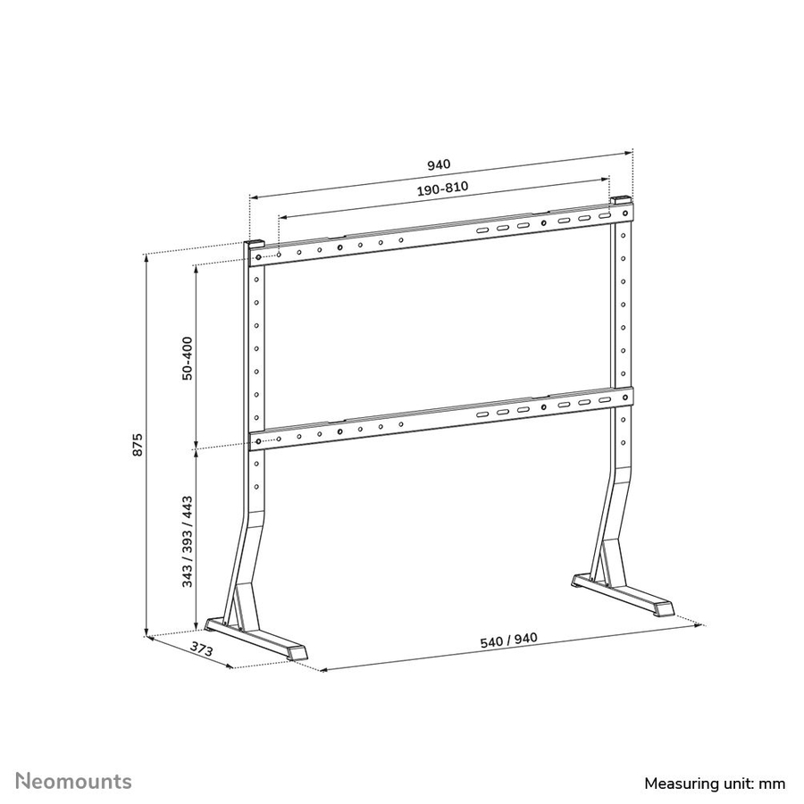 Neomounts DS45-430BL18 TV standaard 45-90 16