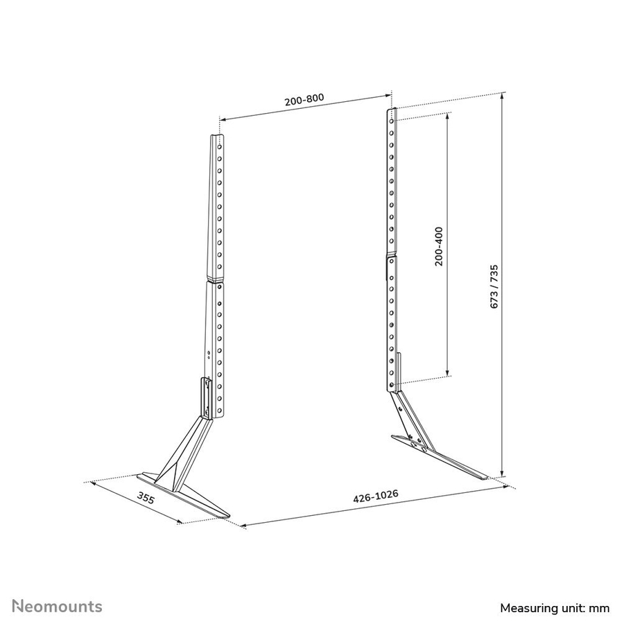 Neomounts DS45-430BL19 TV standaard 23-75" 17