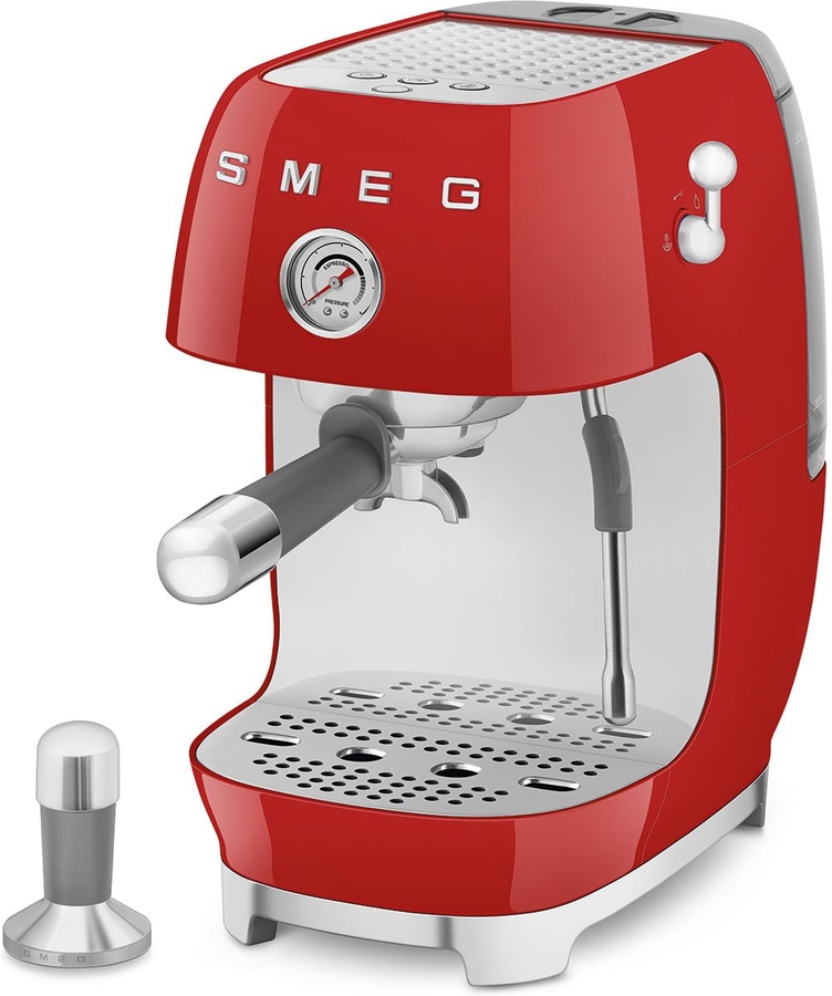 SMEG ECF03RDEU 50's Style Handmatige Espressomachine - Rood 4
