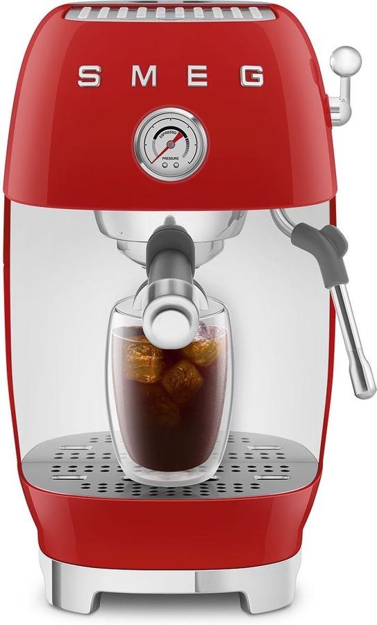 SMEG ECF03RDEU 50's Style Handmatige Espressomachine - Rood 5