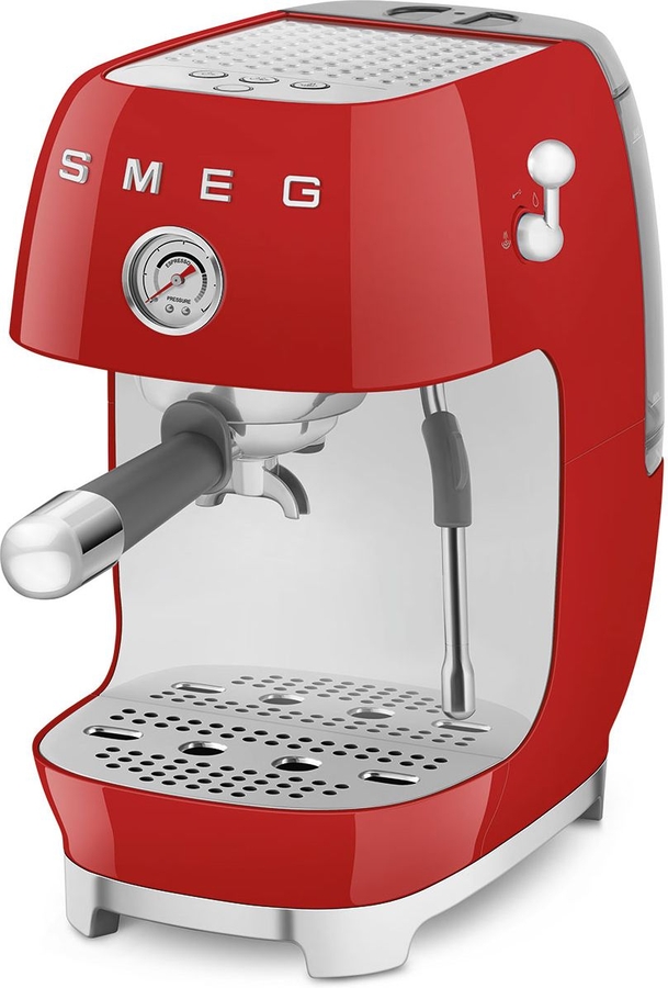SMEG ECF03RDEU 50's Style Handmatige Espressomachine - Rood 7