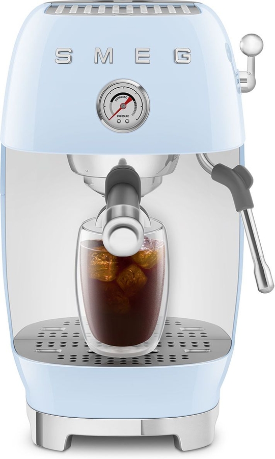 SMEG ECF03PBEU 50's Style Handmatige Espressomachine - Pastel Blauw 5