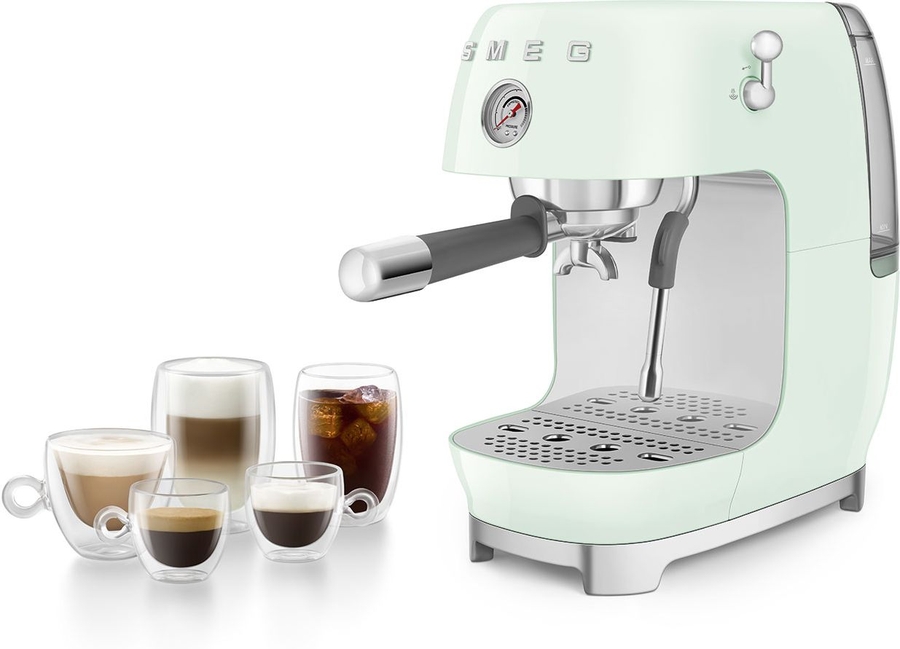 SMEG ECF03PGEU 50's Style Handmatige Espressomachine - Watergroen 10