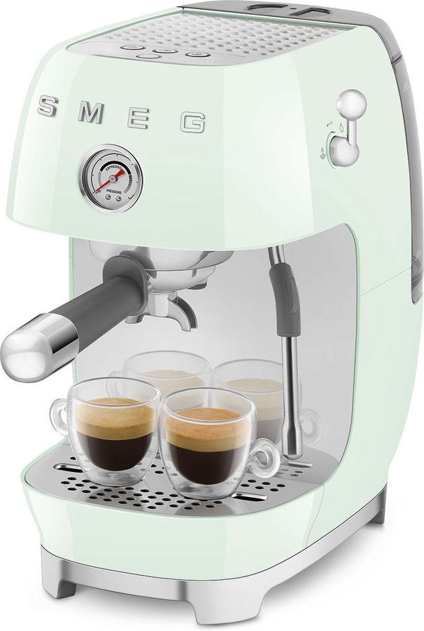 SMEG ECF03PGEU 50's Style Handmatige Espressomachine - Watergroen 8