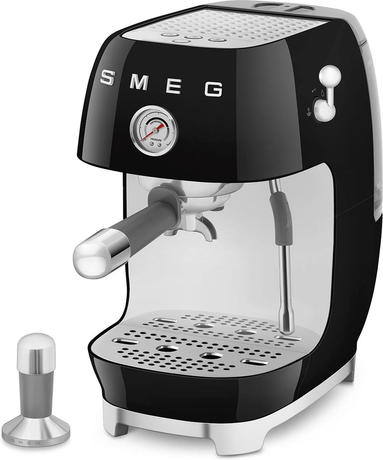 SMEG ECF03BLEU 50's Style Handmatige Espressomachine - Zwart  4