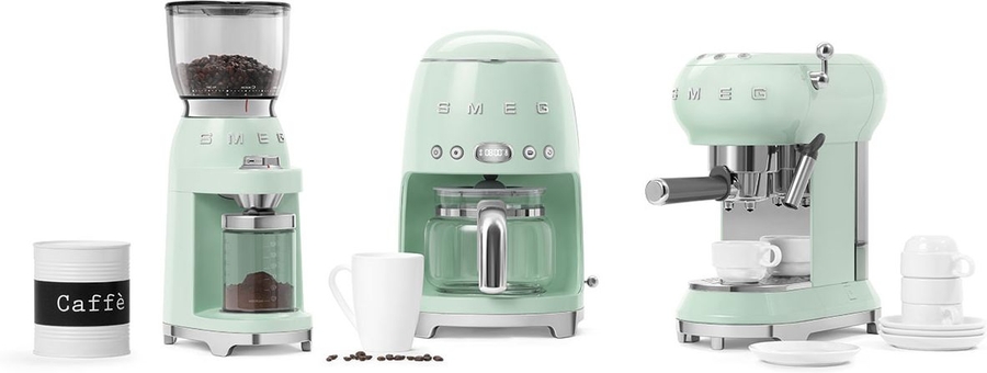 SMEG CGF11PGEU Koffiemolen 50's Style - Pastel Groen 7
