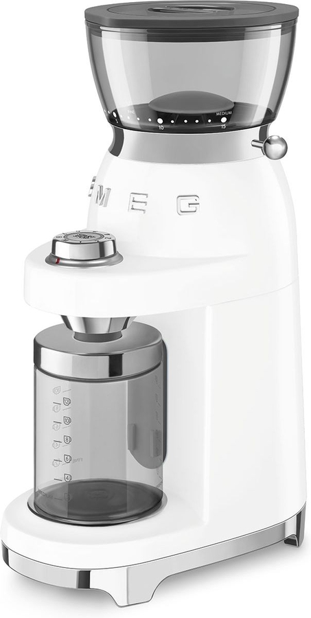 SMEG CGF03WHEU 50's Style Koffiemolen - Wit 4