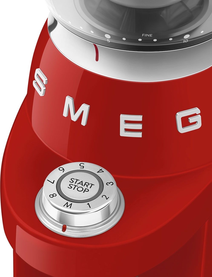 SMEG CGF03RDEU 50's Style Koffiemolen - Rood  7