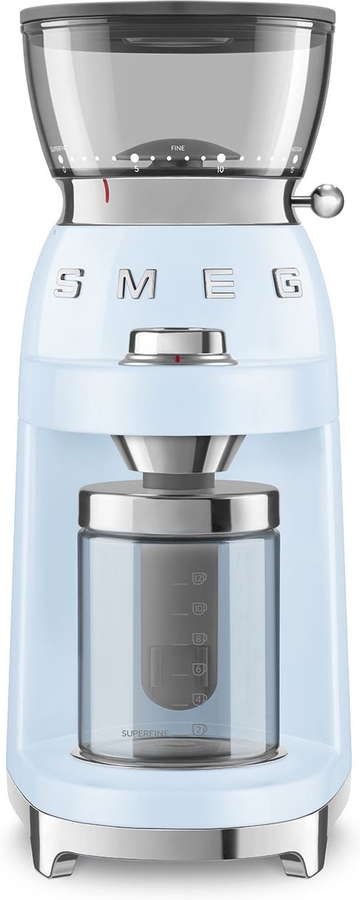 SMEG CGF03PBEU 50's Style Koffiemolen - Pastelblauw 1