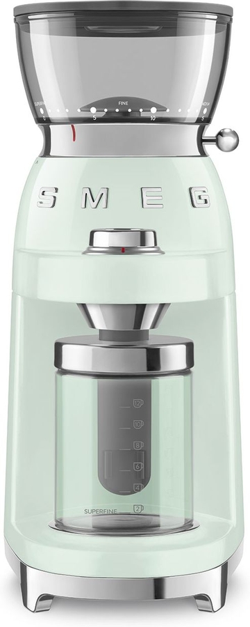 SMEG CGF03PGEU 50's Style Koffiemolen - Pastelgroen 1