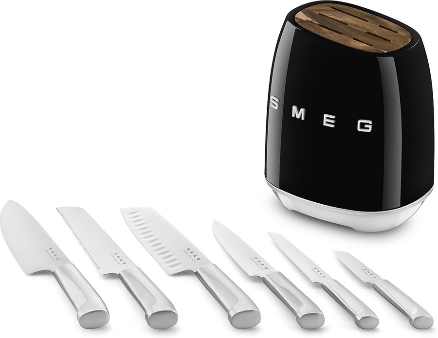 SMEG KBSF02BL 50's Style Messenblok - Zwart 5