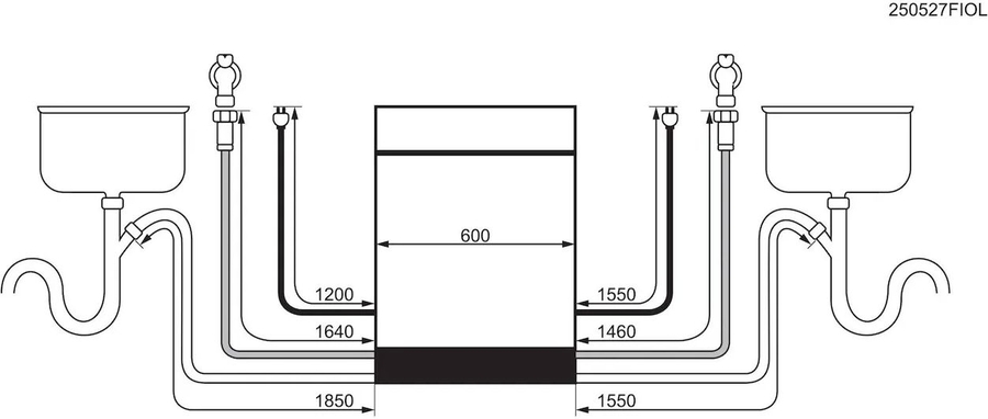 AEG GI7210B1SN 7000 WaterSavings Inbouw Vaatwasser 18
