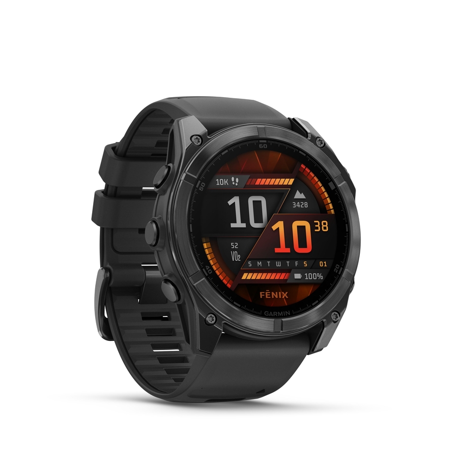 Garmin fēnix 8 – 51 mm AMOLED Slate Grey met zwarte siliconen band 6