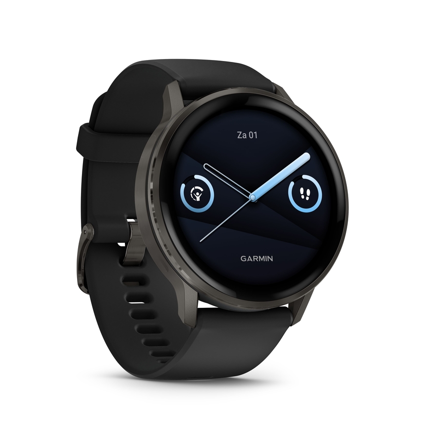 Garmin Venu 4 - 45 mm met zwarte siliconen band 3