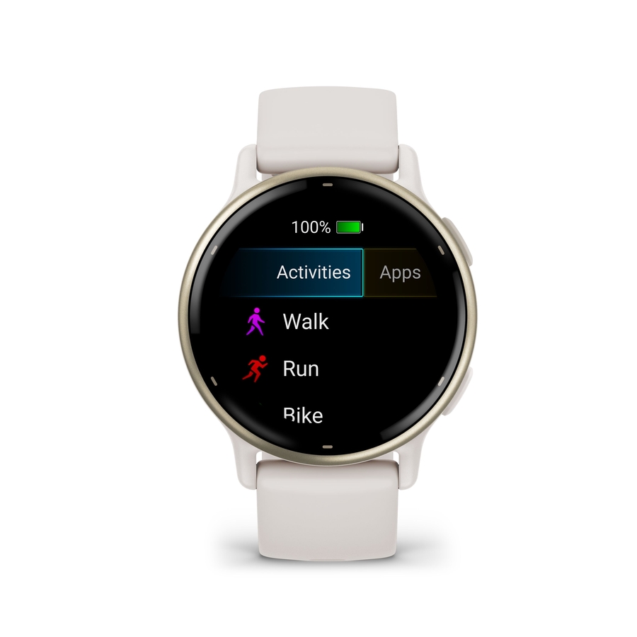 Garmin vívoactive® 5, Ivory en Cream Gold 2