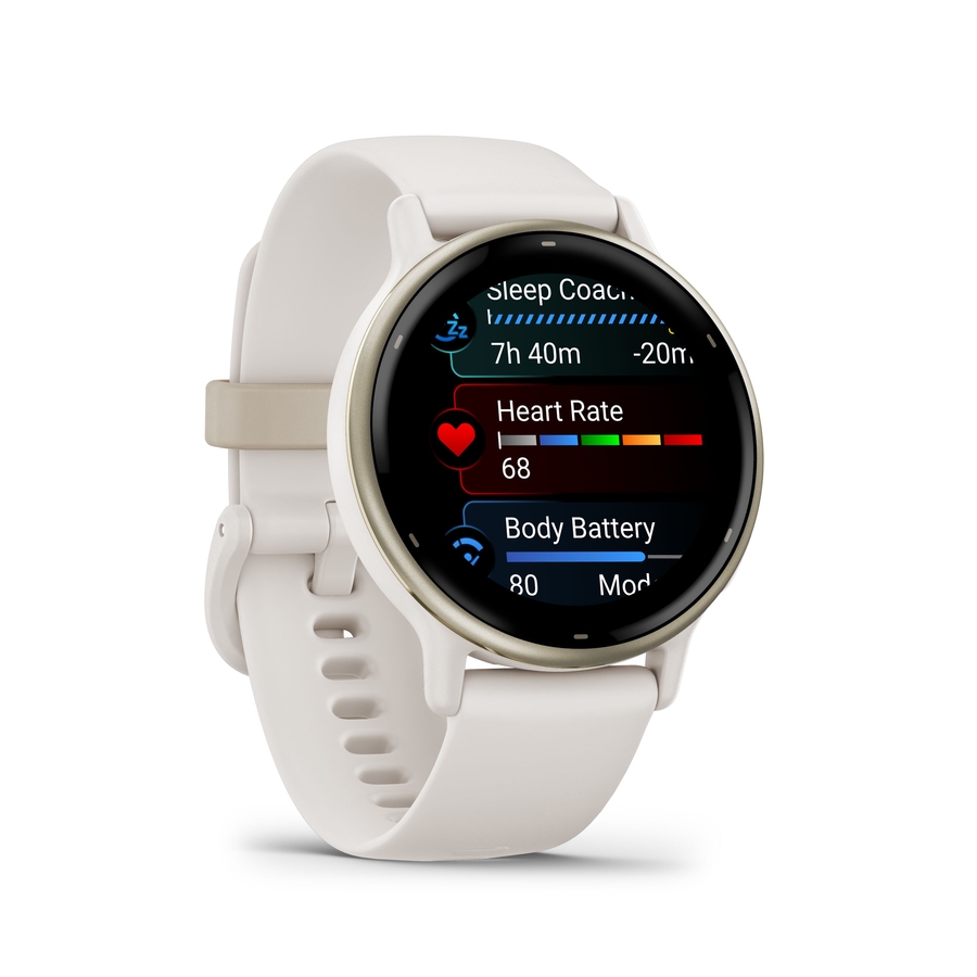Garmin vívoactive® 5, Ivory en Cream Gold 4