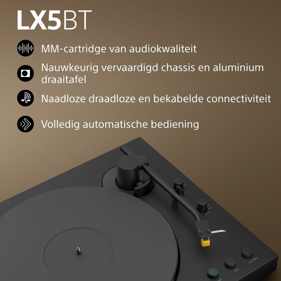 Sony PS-LX5BT Premium platenspeler met Bluetooth 2
