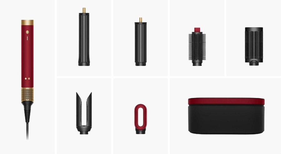 Dyson Airwrap Co-anda2x Multistyler en Föhn - Straight& Wavy - Red Velvet Goud 2