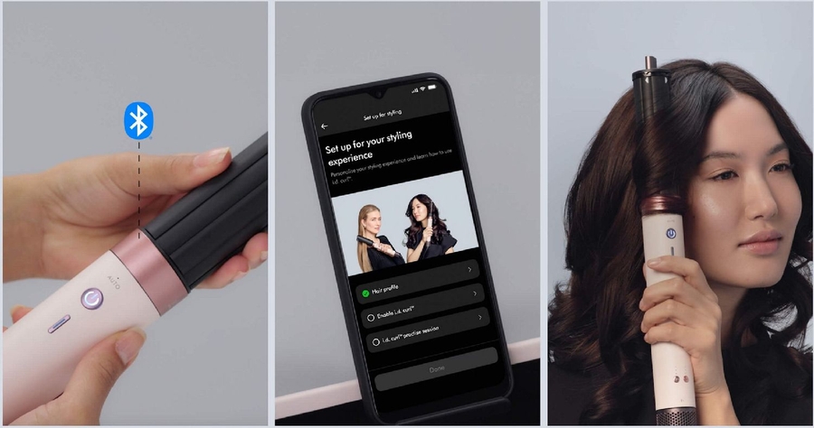 Dyson Airwrap Co-anda2x Multistyler en Föhn Curly & Coily - Red Velvet Goud 8