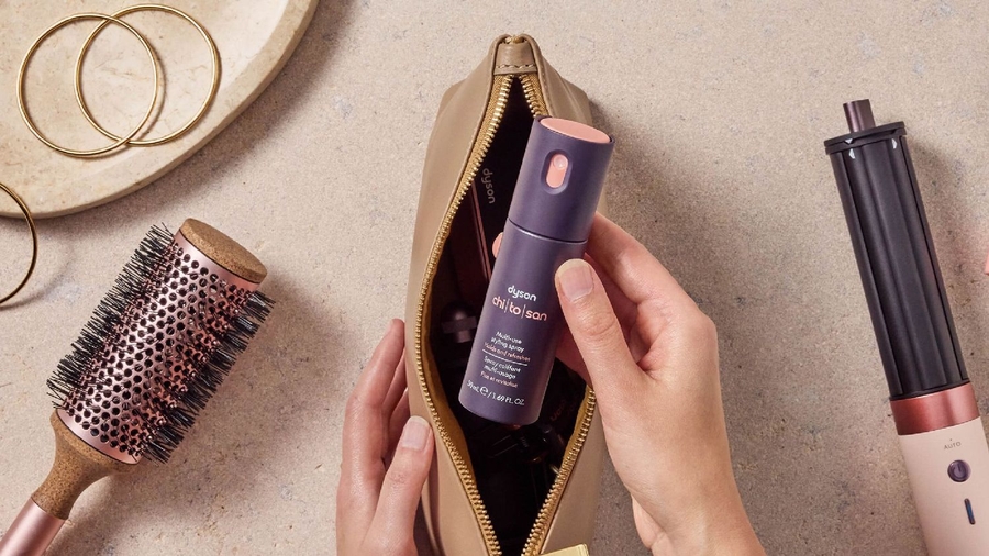 Dyson Airwrap Co-anda2x Multistyler en Föhn Curly & Coily - Red Velvet Goud 9