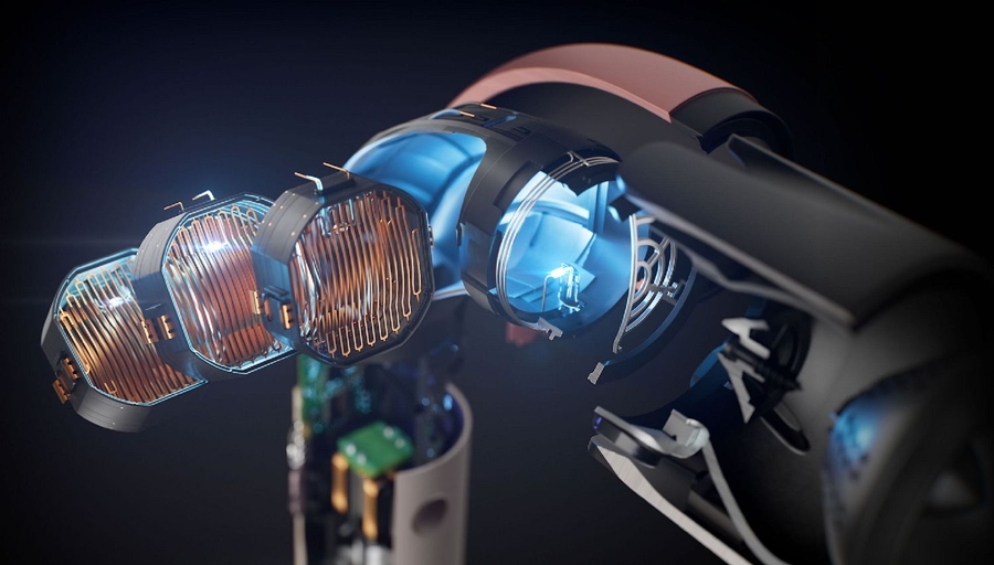 Dyson Supersonic r Föhn Straight & Wavy - Red Velvet Goud  7