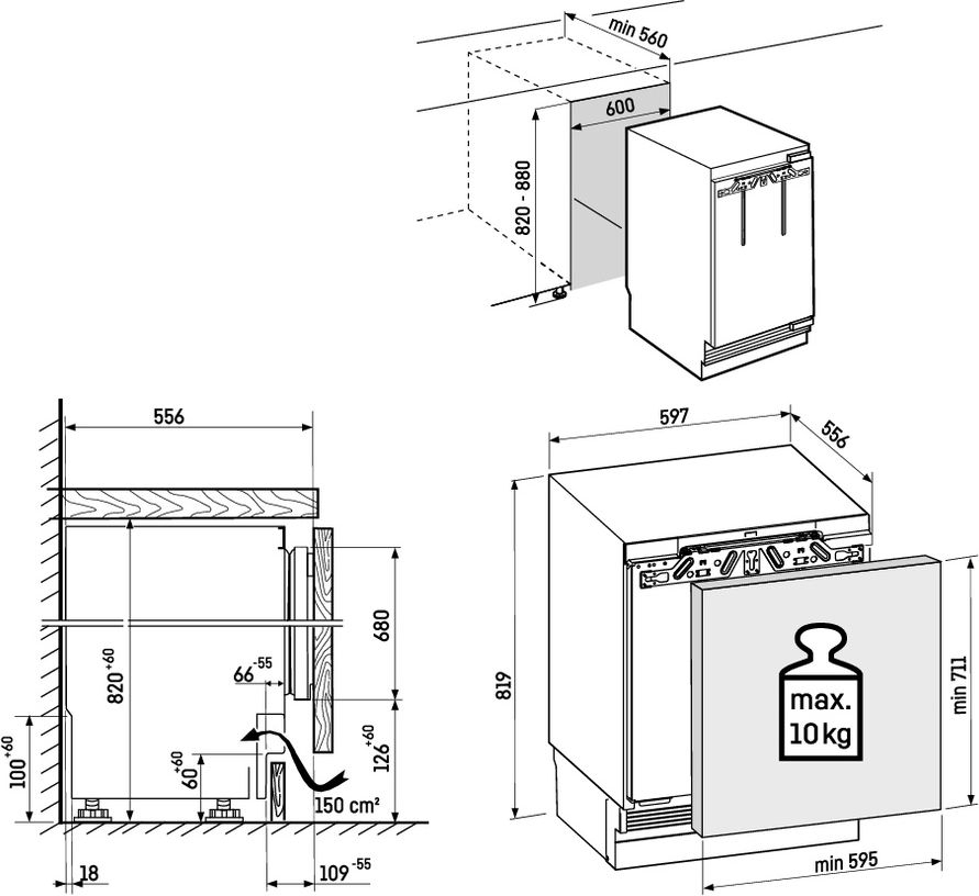 Liebherr SUFNPc 365i-20 Inbouw Vriezer 2