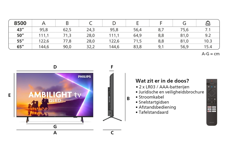 Philips 50PUS8500 4k QLED Ambilight TV (2025) 5