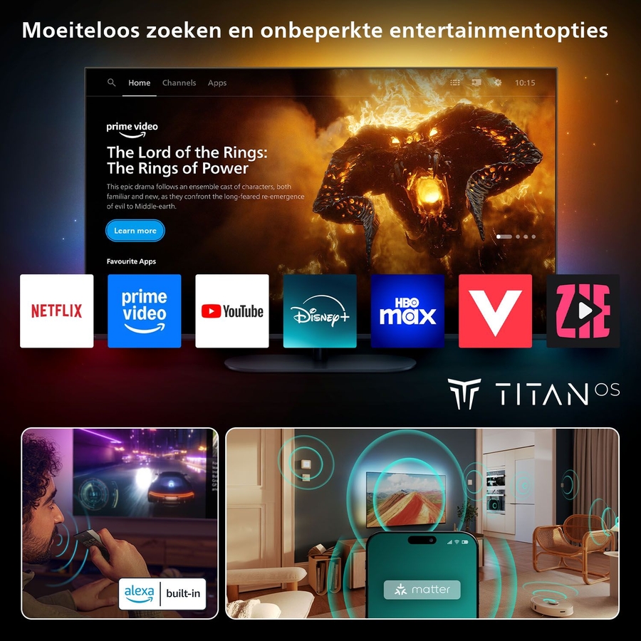 Philips 65PUS9050 4k QLED Ambilight TV - The One (2025) 7