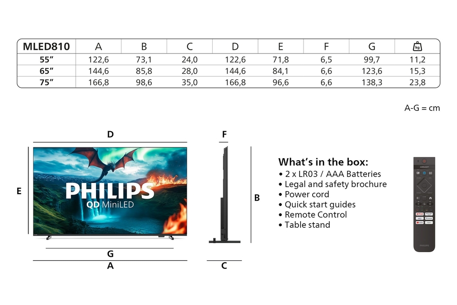 Philips 65MLED810 QD MiniLED 4K TV  (2025) 11