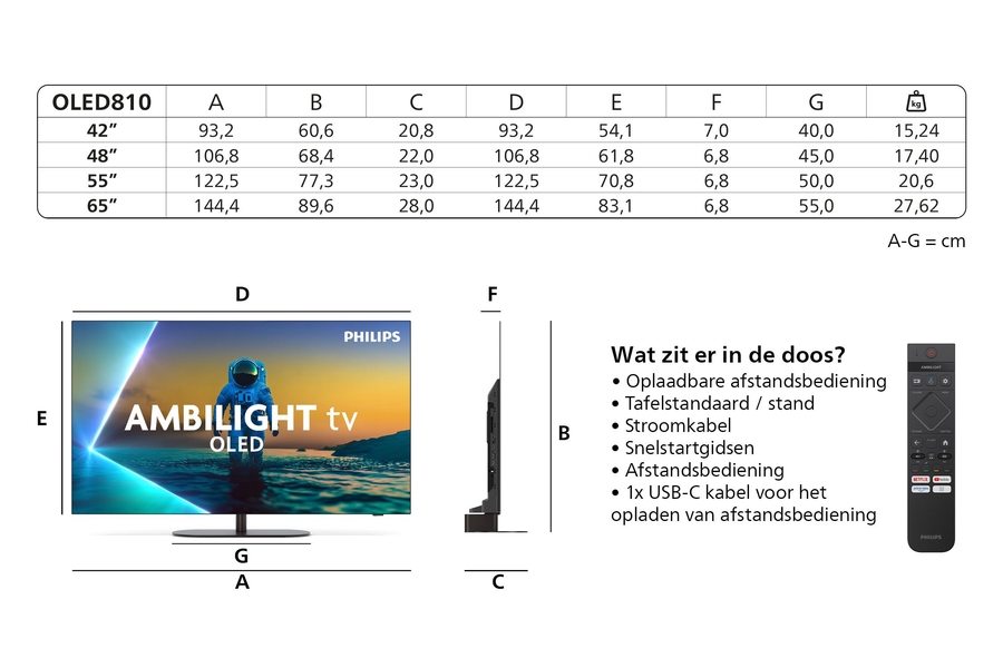 Philips 48OLED810 4K OLED Ambilight TV (2025) 19
