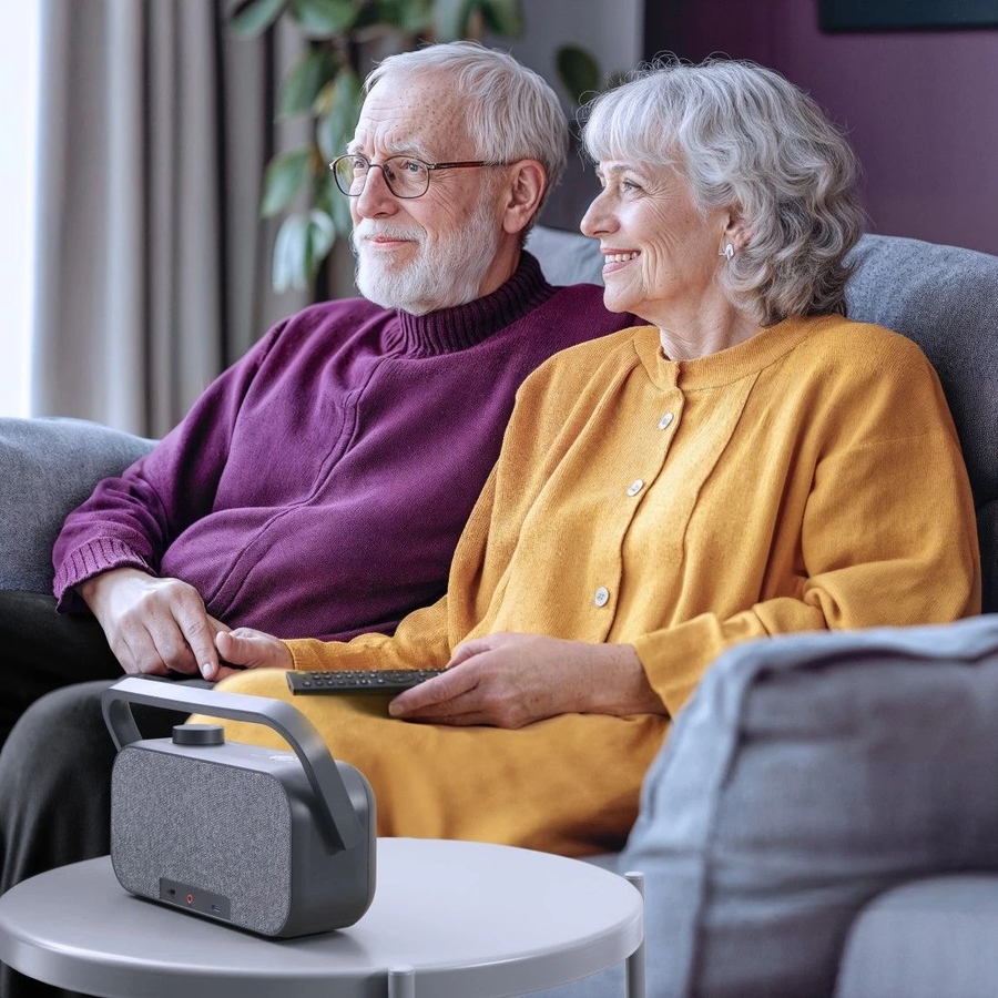 Hama Draagbare TV‑luidspreker met 2,4 GHz station & Bluetooth 12