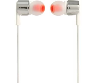 JBL T210 In‑Ear Oordopjes Zilver 1