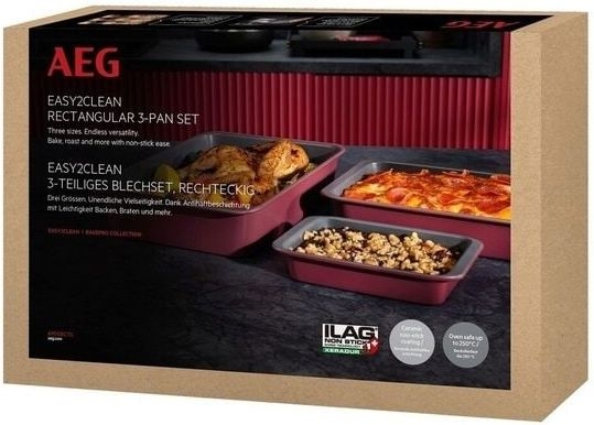AEG A9OOECTS Easy2Clean Rectangular 3-Pan Set  7