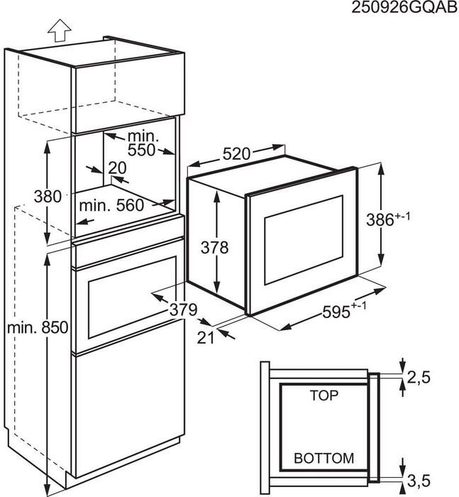 AEG TS5GM25EB 5000 Inbouw Magnetron 2
