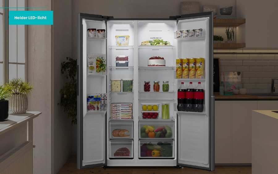 ETNA AKV6178IZWA Amerikaanse Koelkast 19