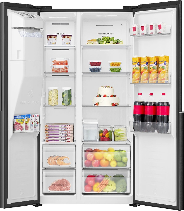 ETNA AKV6178IZWA Amerikaanse Koelkast 2