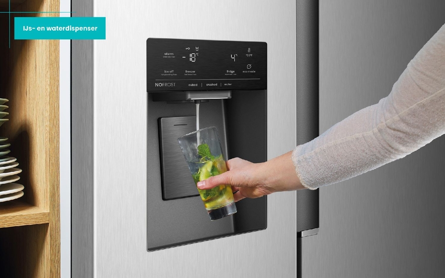 ETNA AKV6178IRVS Amerikaanse Koelkast 20