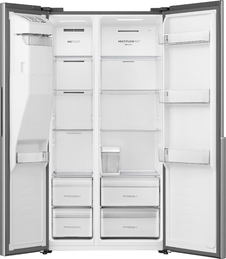 ETNA AKV6178IRVS Amerikaanse Koelkast 3