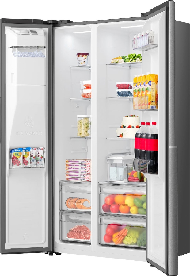 ETNA AKV6178IRVS Amerikaanse Koelkast 8