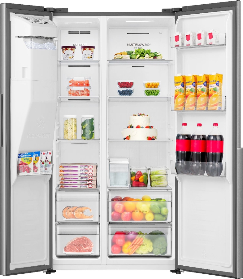 ETNA AKV5178IRVS Amerikaanse Koelkast  3