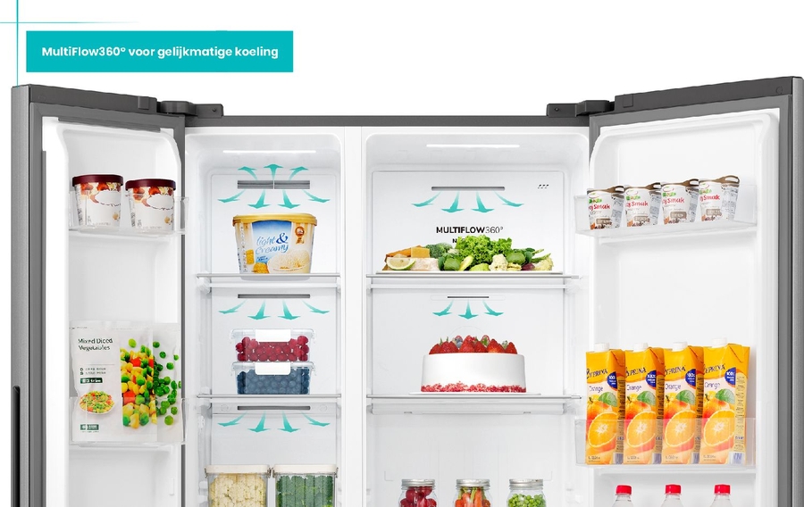 ETNA AKV6178ZWA Amerikaanse Koelkast  14